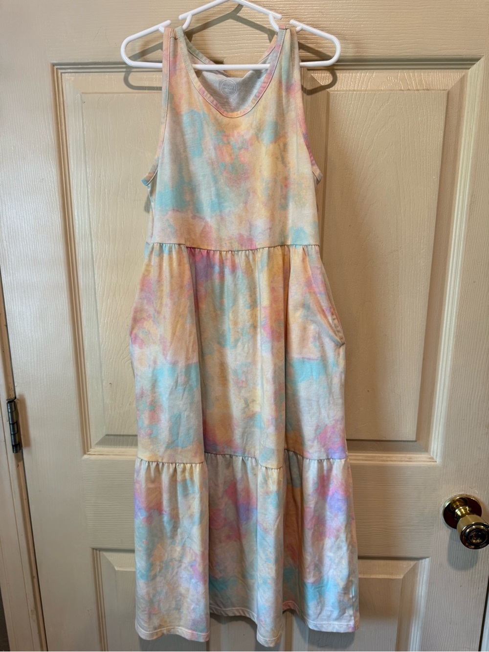 Pastel Tie-Dye Tank Dress